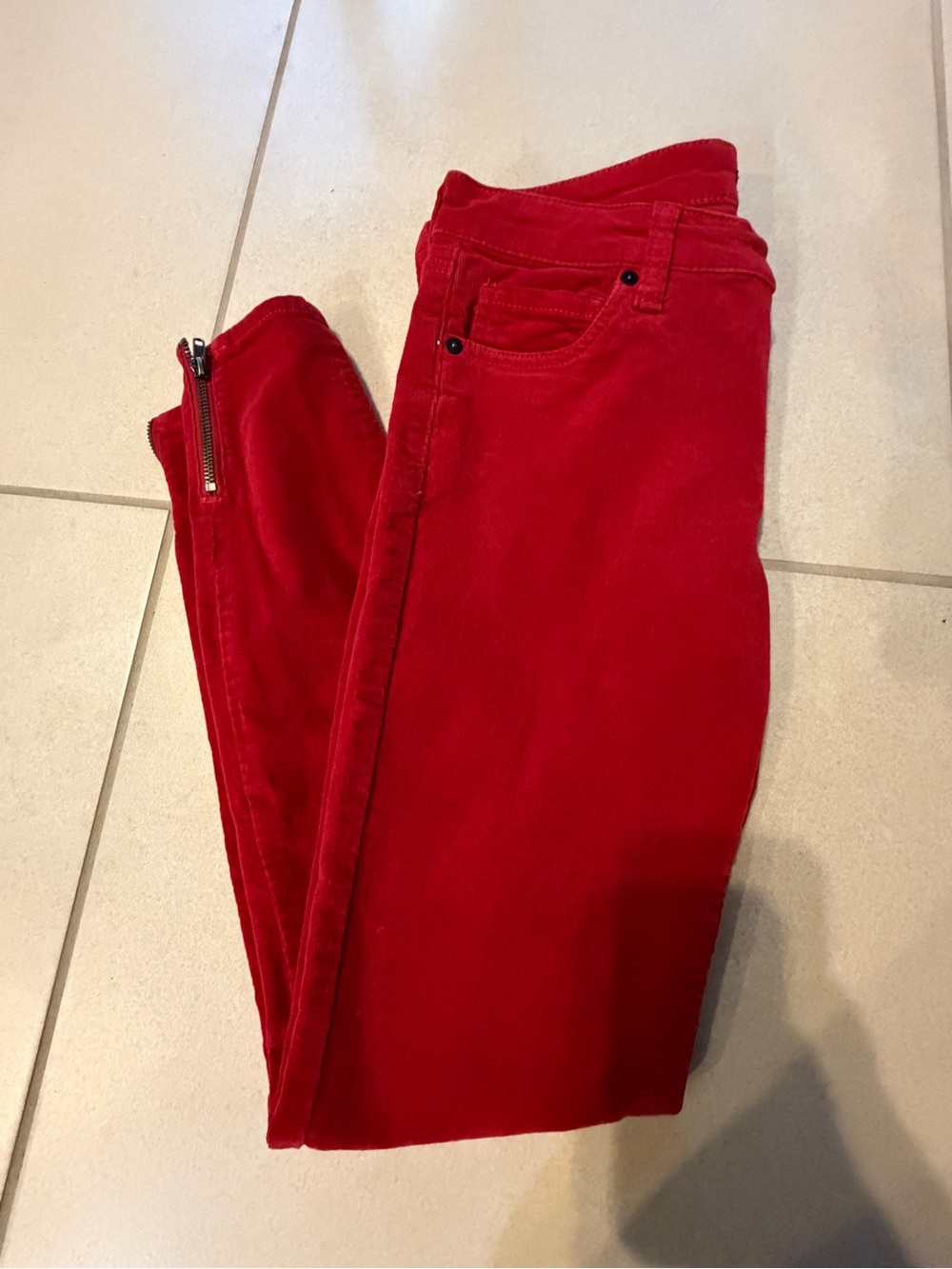 Edyson Leon Corduroy Ankle Zip skinny Jean